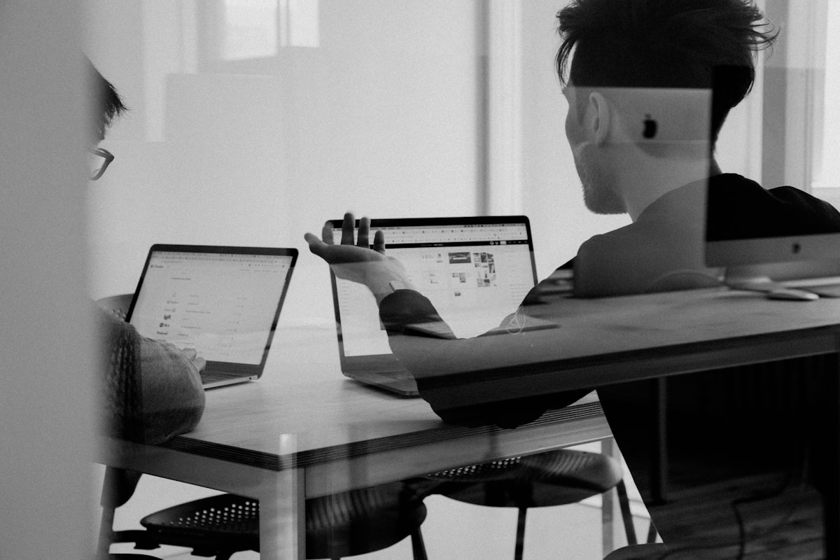 Engineer reviewing model evaluation results on screen